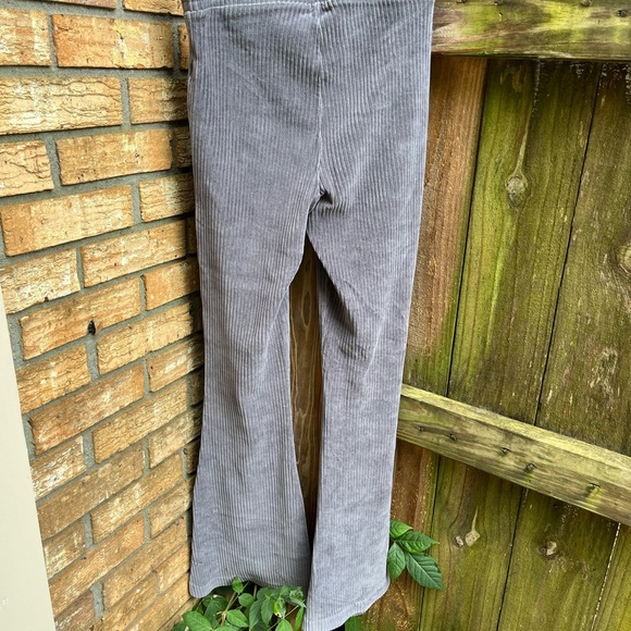 Aerie Gray Corduroy Flare Pants - Picture 3 of 4